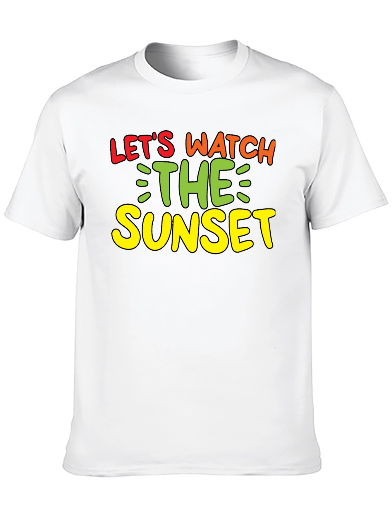 Lets Watch the Sunset Black Graphic Tee
