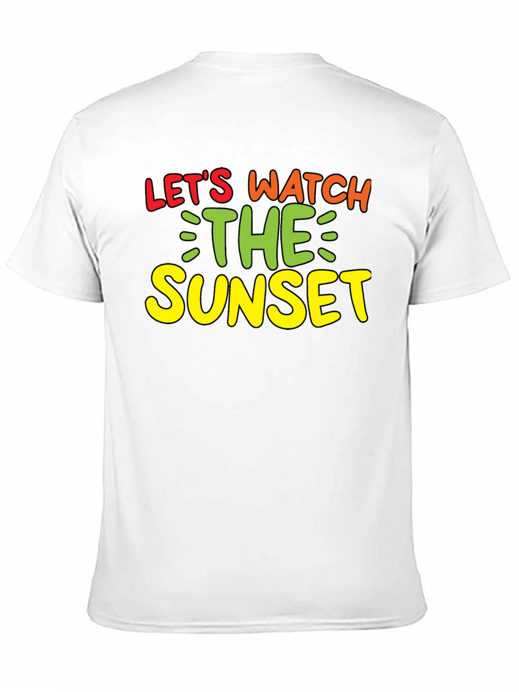 Lets Watch the Sunset Black Graphic Tee