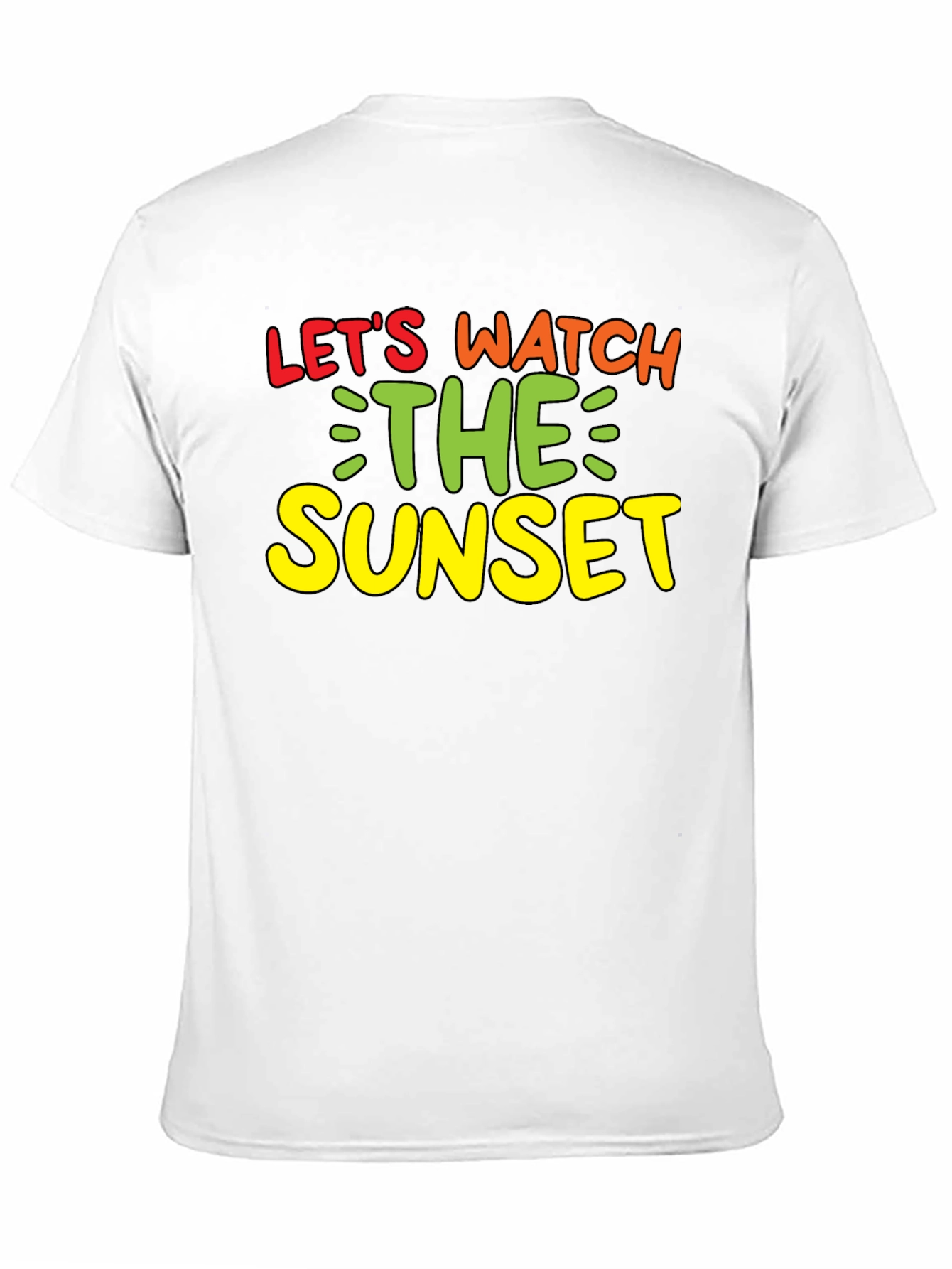 Lets Watch the Sunset Black Graphic Tee