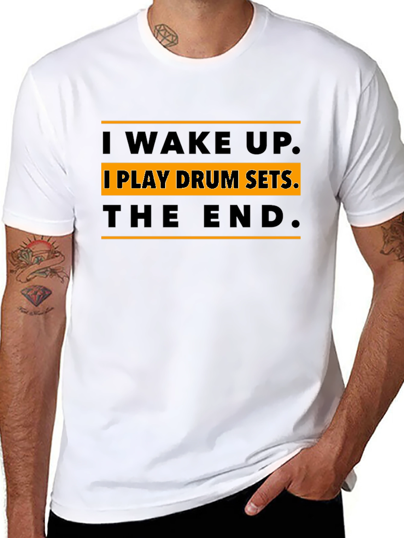 I Wake Up I Play Drum Sets T-Shirt