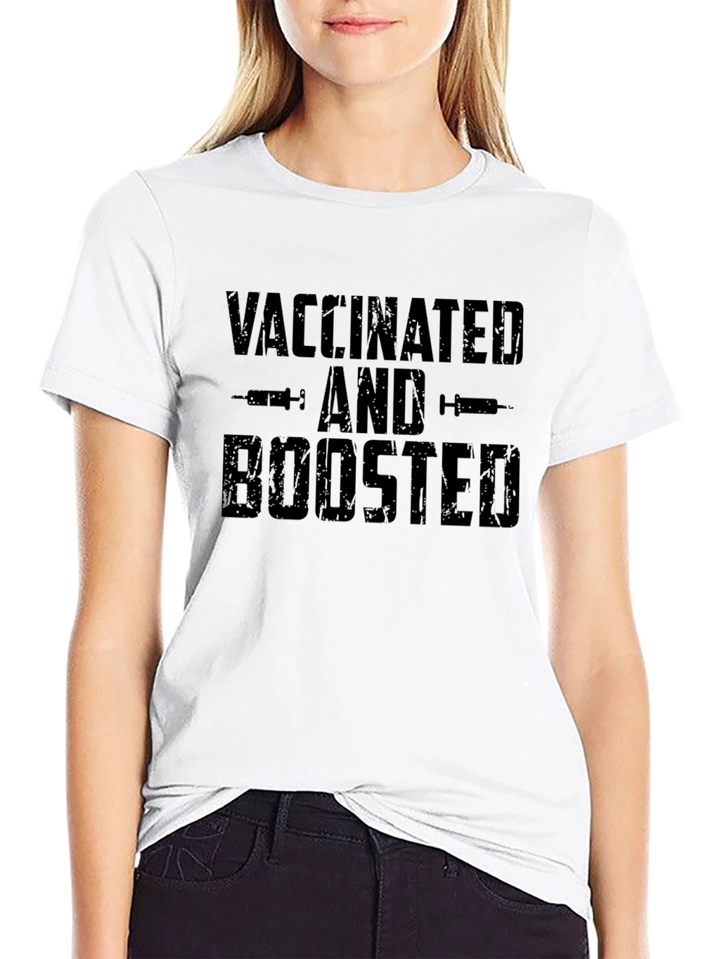 Vaccinated and Boosted T-Shirt - Pandemic Humor