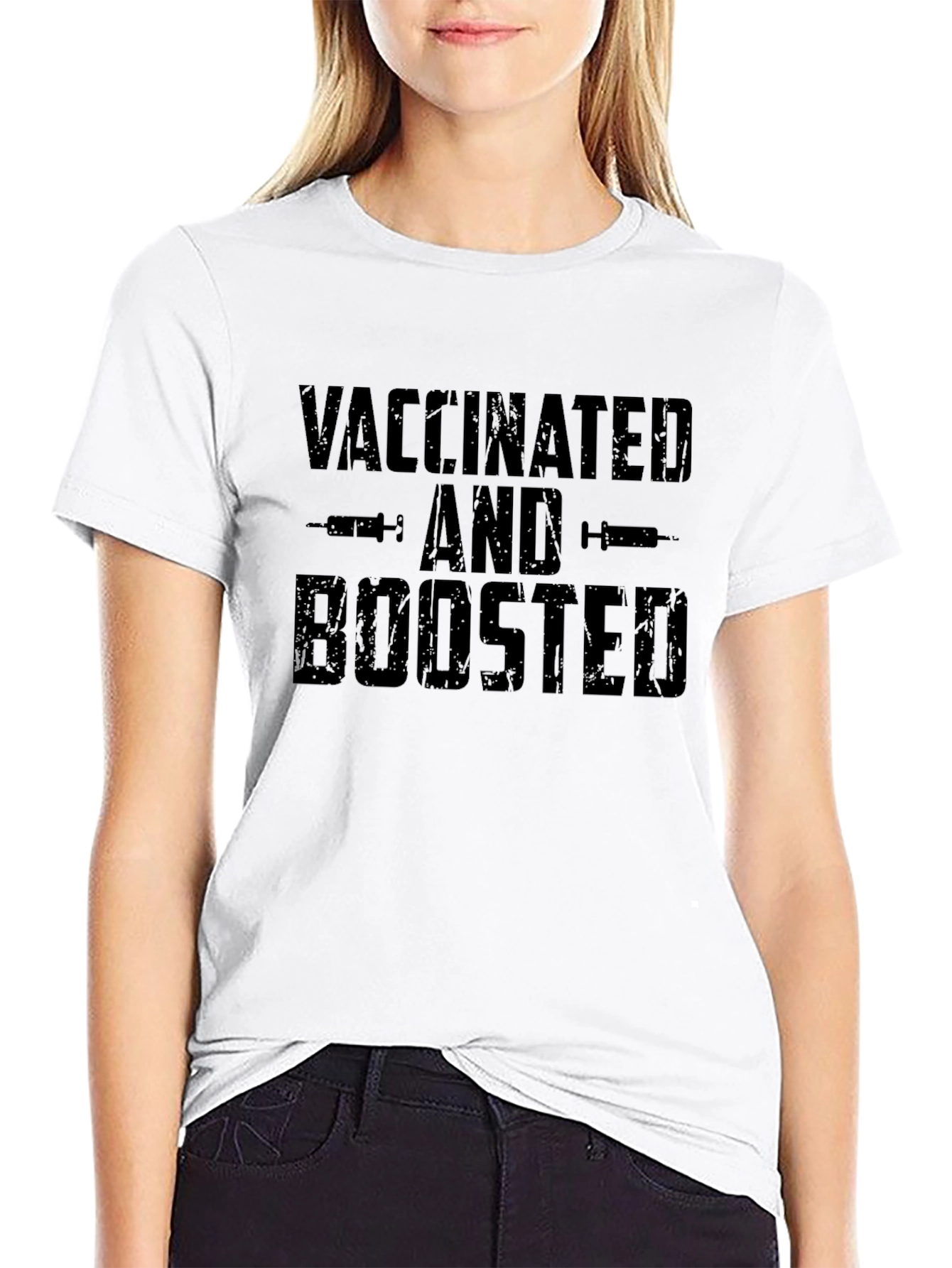 Vaccinated and Boosted T-Shirt - Pandemic Humor