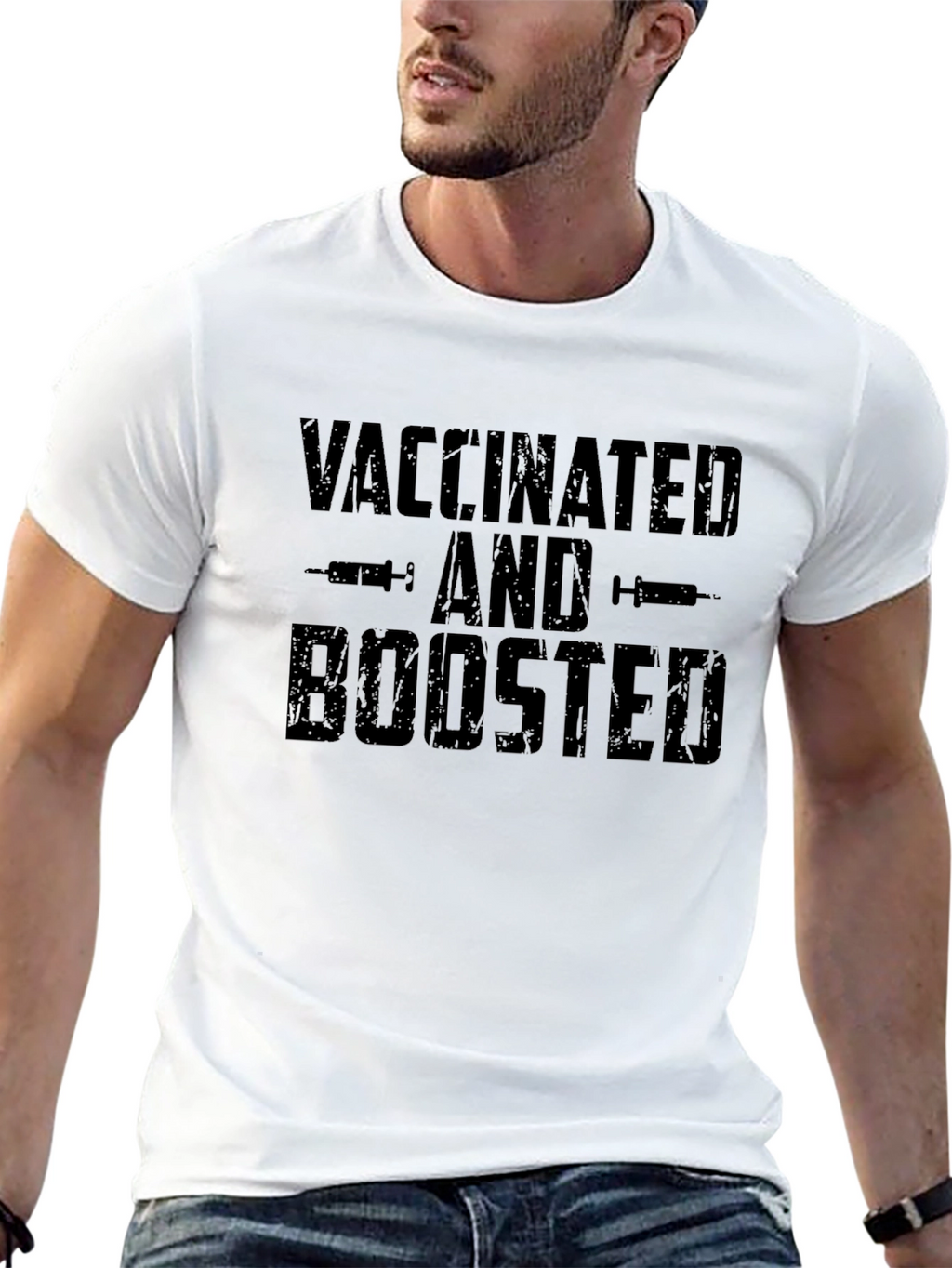 Vaccinated and Boosted T-Shirt - Pandemic Humor