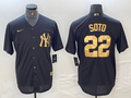 Men's New York Yankees Juan Soto #22 Black Limited Player Jerseys