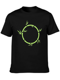 Bamboo Circle Graphic Tee - Stylish Nature Inspired Design