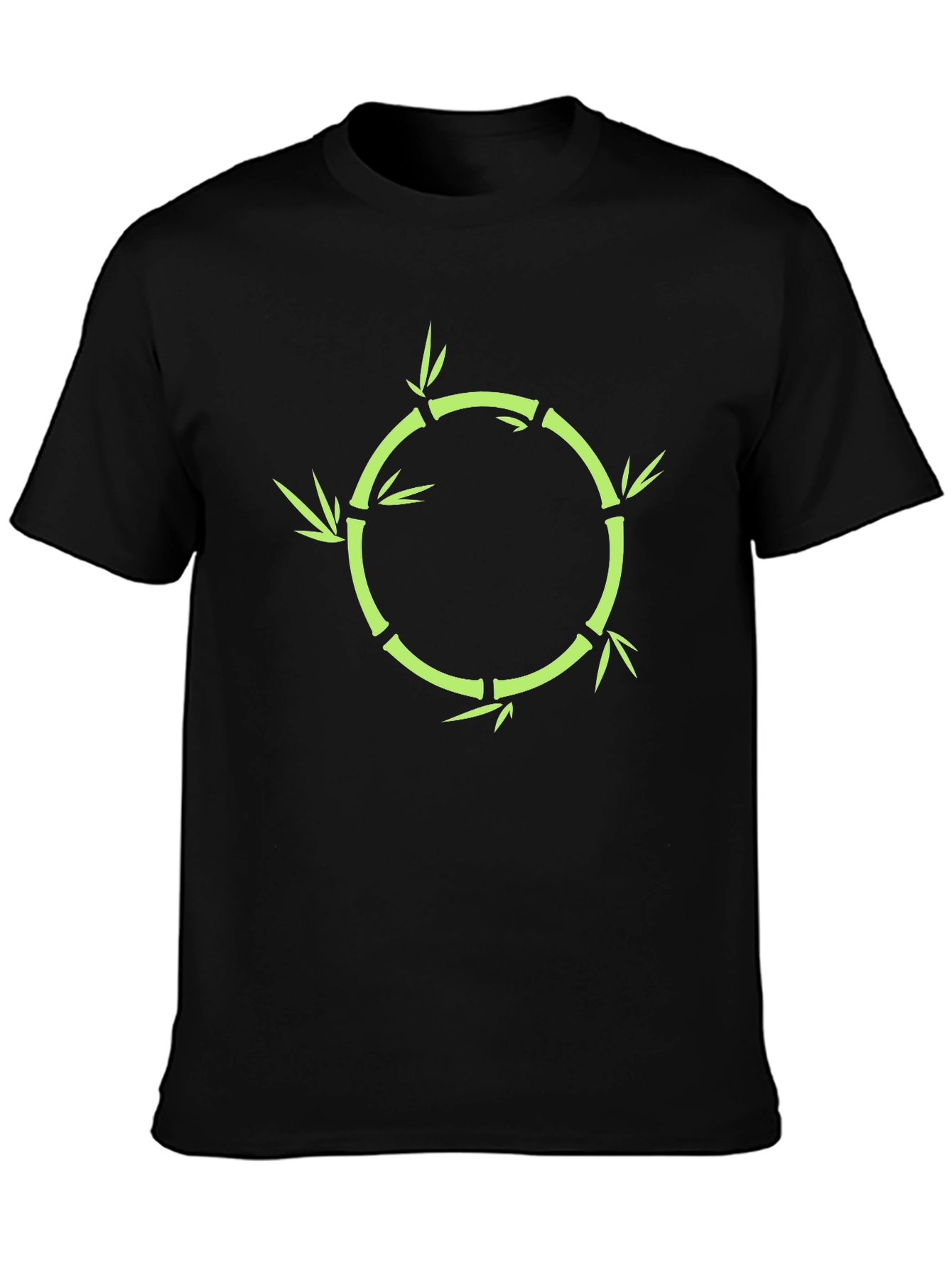 Bamboo Circle Graphic Tee - Stylish Nature Inspired Design