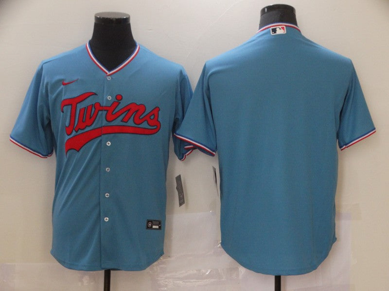Men's Minnesota Twins Blue Replica Player Blank Jerseys