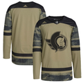 Men's Ottawa Senators Camo Logo Military Appreciation Team Authentic Practice Blank Jerseys