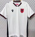 2025/26 Albania Away White Fans Soccer Jersey 阿尔巴尼亚 Front