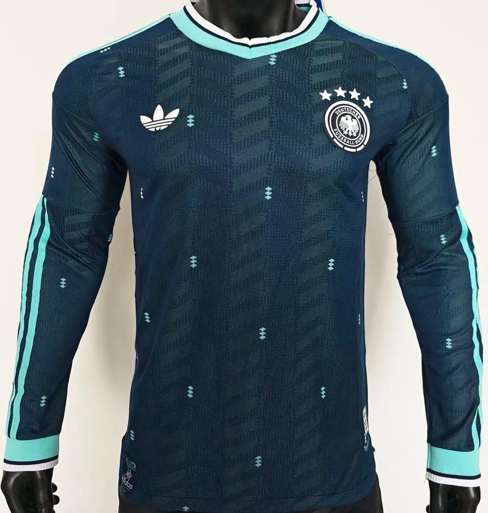 2026/27 Germany Away Player Version Long Sleeve Soccer Jersey Front