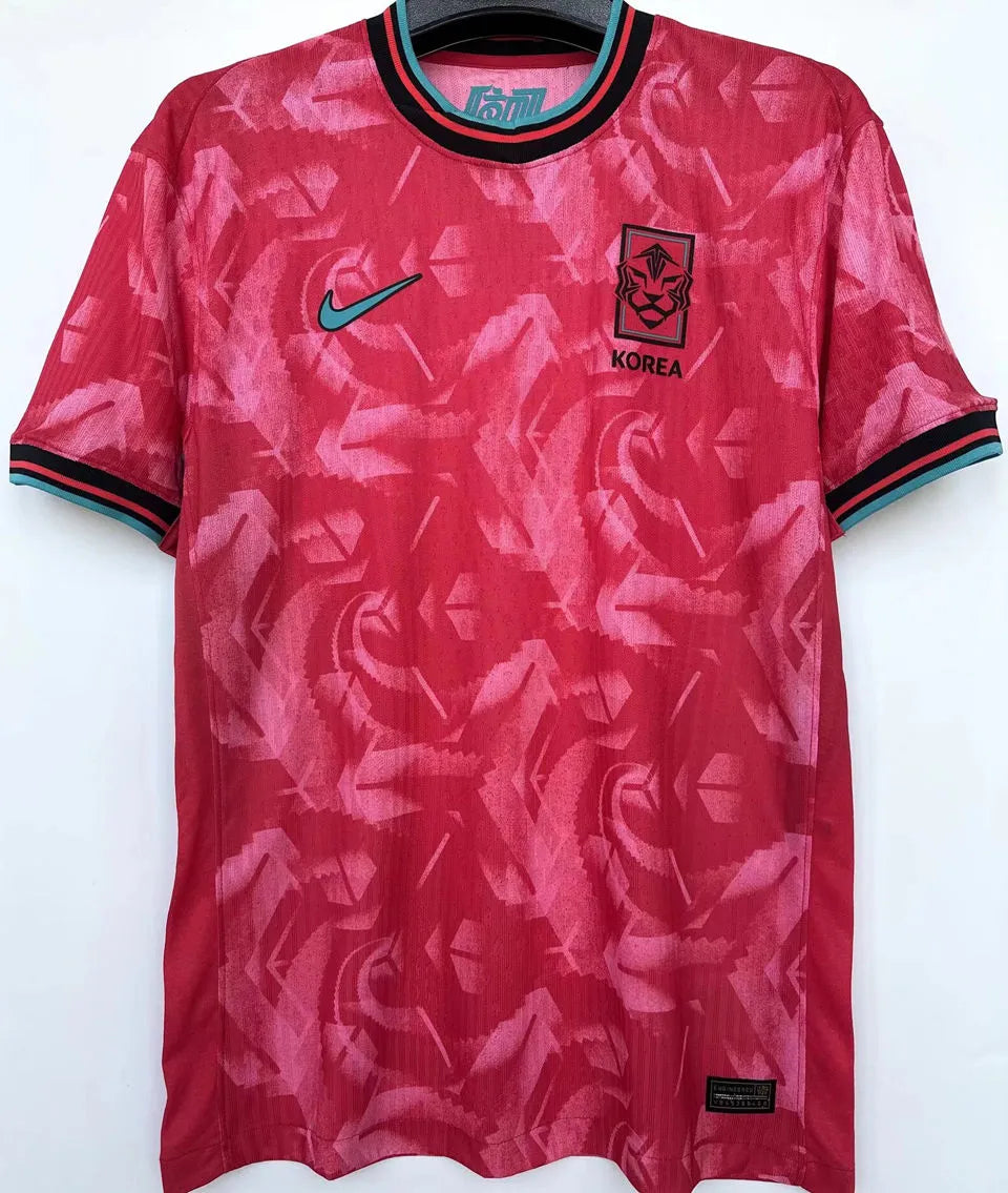 2024/25 South Korea Home Red Player Version Soccer Jersey Back