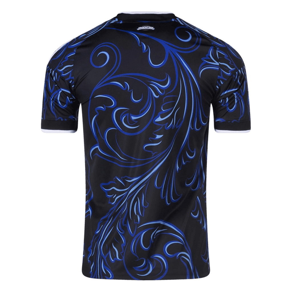 Argentina Away Soccer Jersey World Cup 2026 Black Back