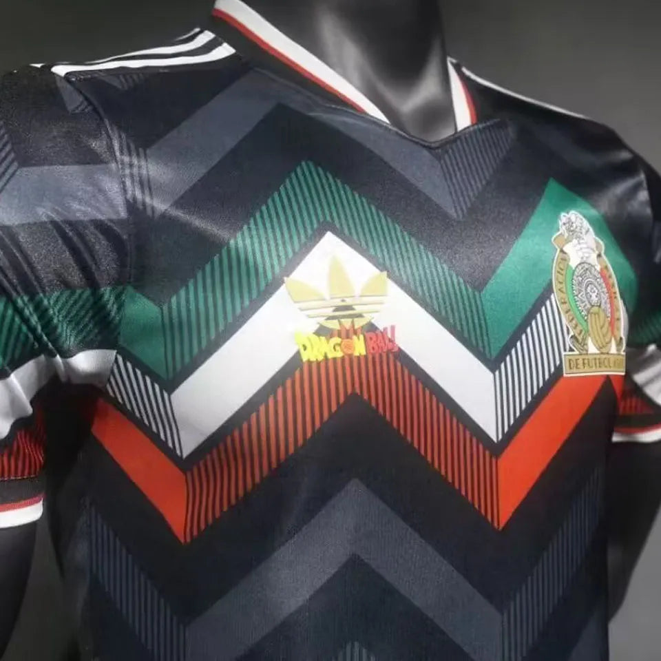 2024 Mexico Dragon Ball Player Version Soccer Jersey Detail 3