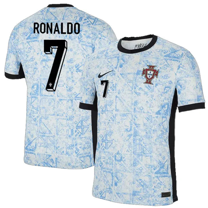 2024/25 Portugal Away Player Version Long Sleeve Jersey Detail 3