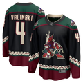 Men's Arizona Coyotes Juuso Valimaki #4 Black Home Breakaway Jerseys