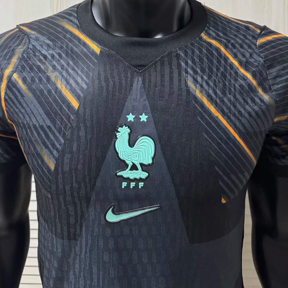 2026/27 France Goalkeeper Player Version Soccer Jersey Detail 1