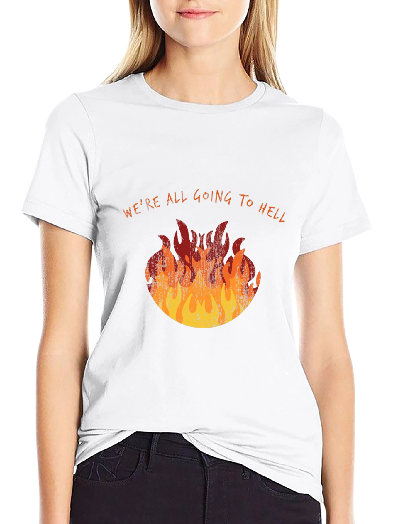 Were All Going To Hell Graphic Tee - Black T-Shirt