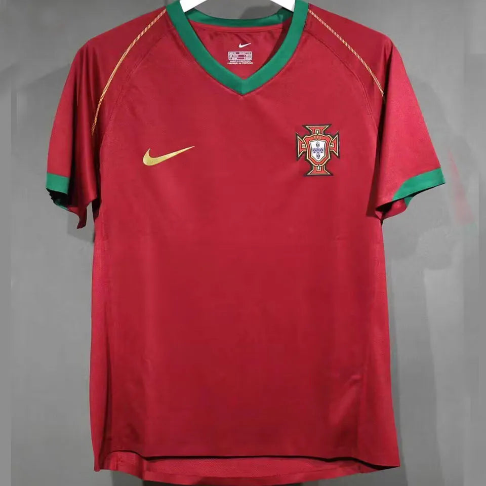 2006 Portugal Home Retro Player Version Soccer Jersey 球员版 Back