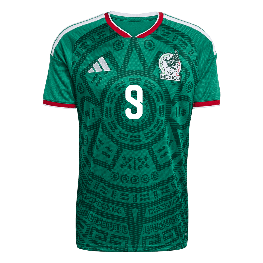 Raúl#9 Mexico Home Soccer Jersey World Cup 2026 Green Back