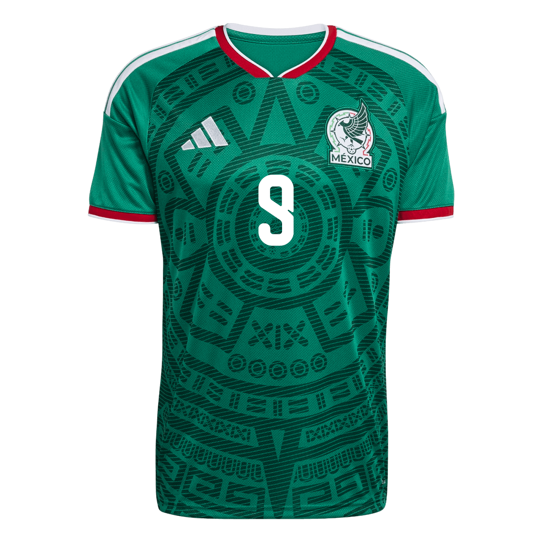 Raúl#9 Mexico Home Soccer Jersey World Cup 2026 Green Back
