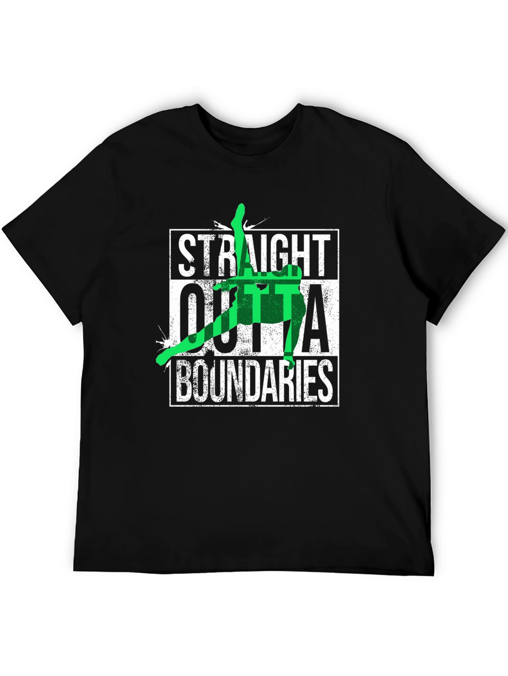 Straight Outta Boundaries Black T-Shirt