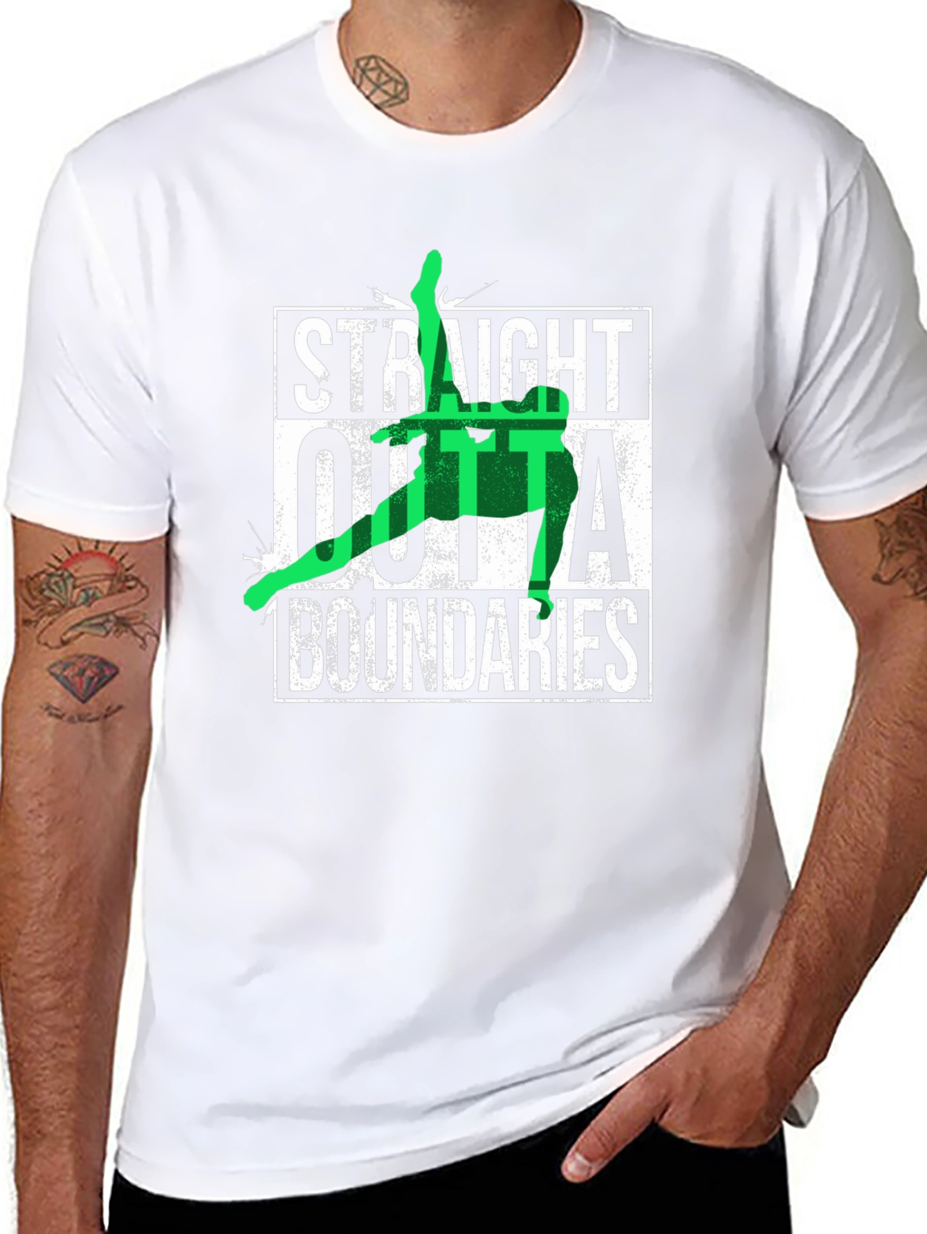 Straight Outta Boundaries Black T-Shirt