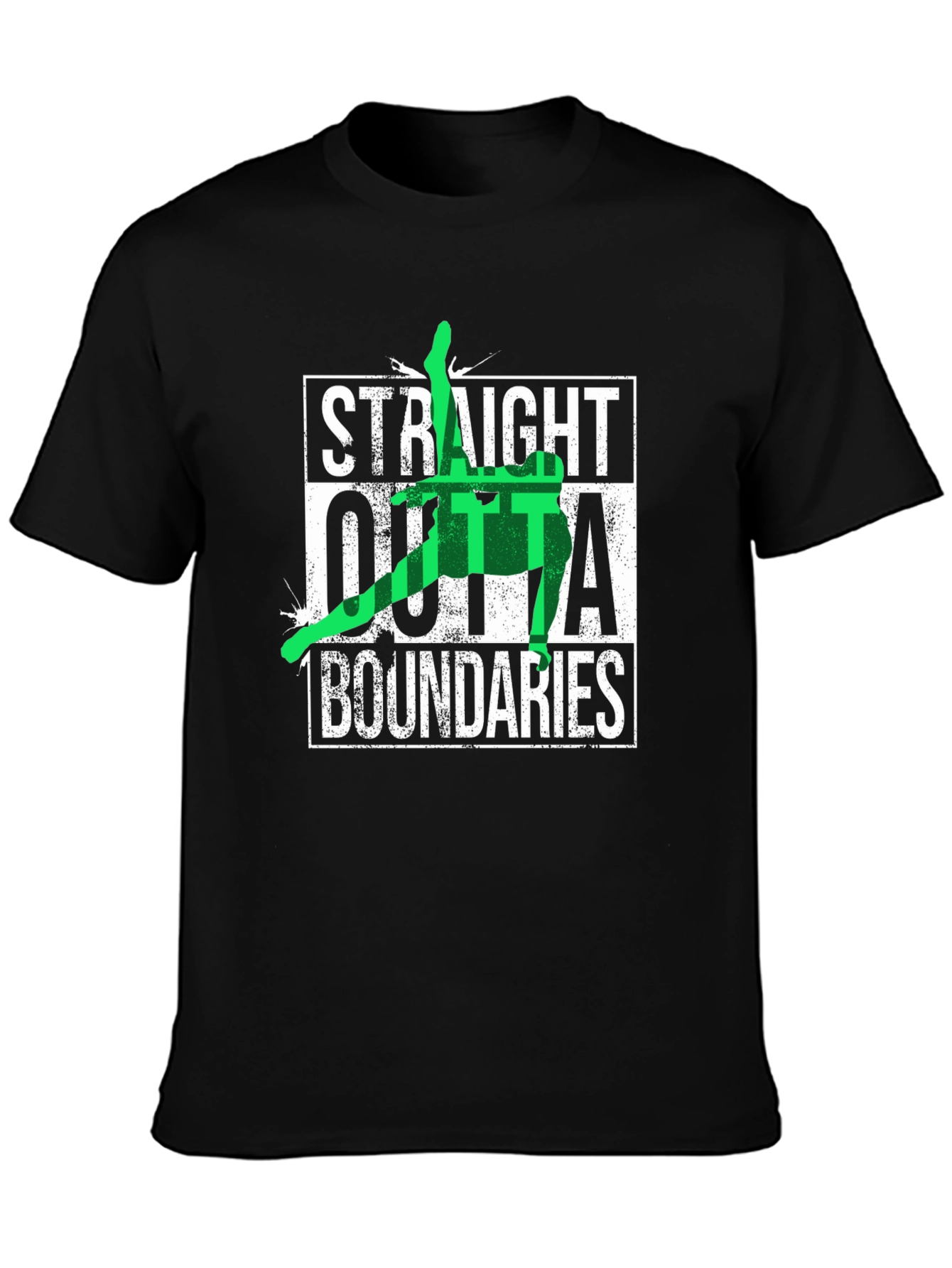 Straight Outta Boundaries Black T-Shirt