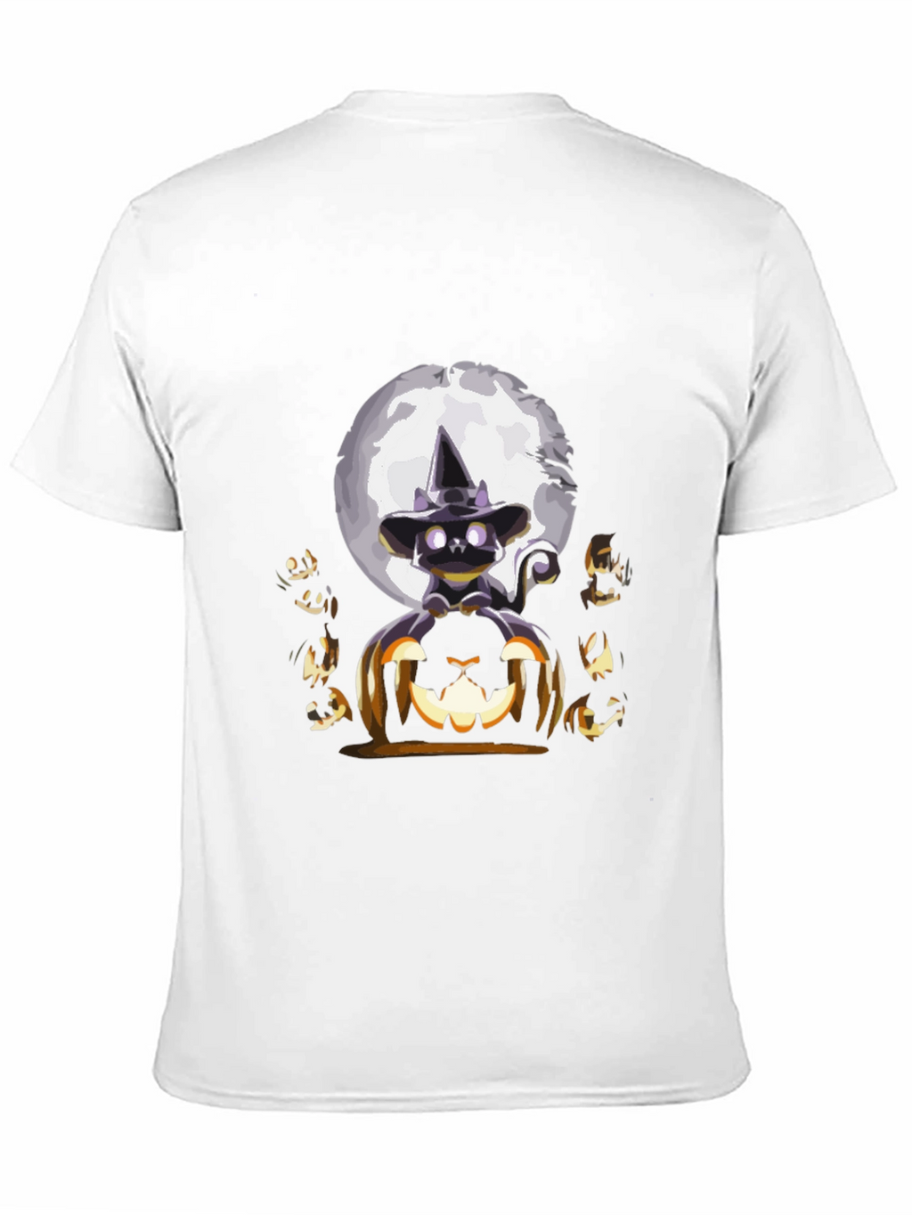 Halloween Cat & Pumpkin T-Shirt