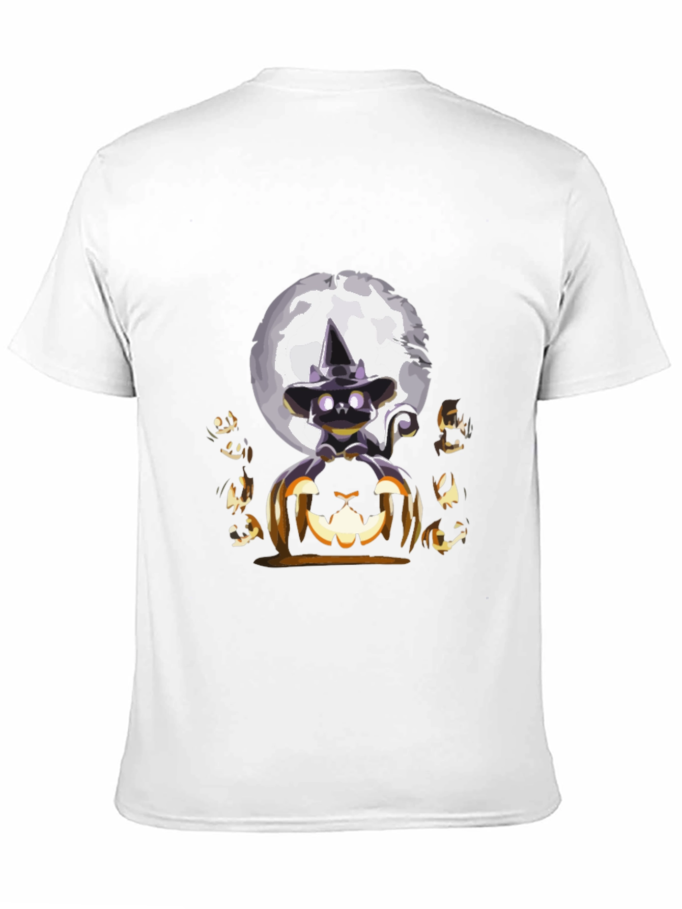 Halloween Cat & Pumpkin T-Shirt