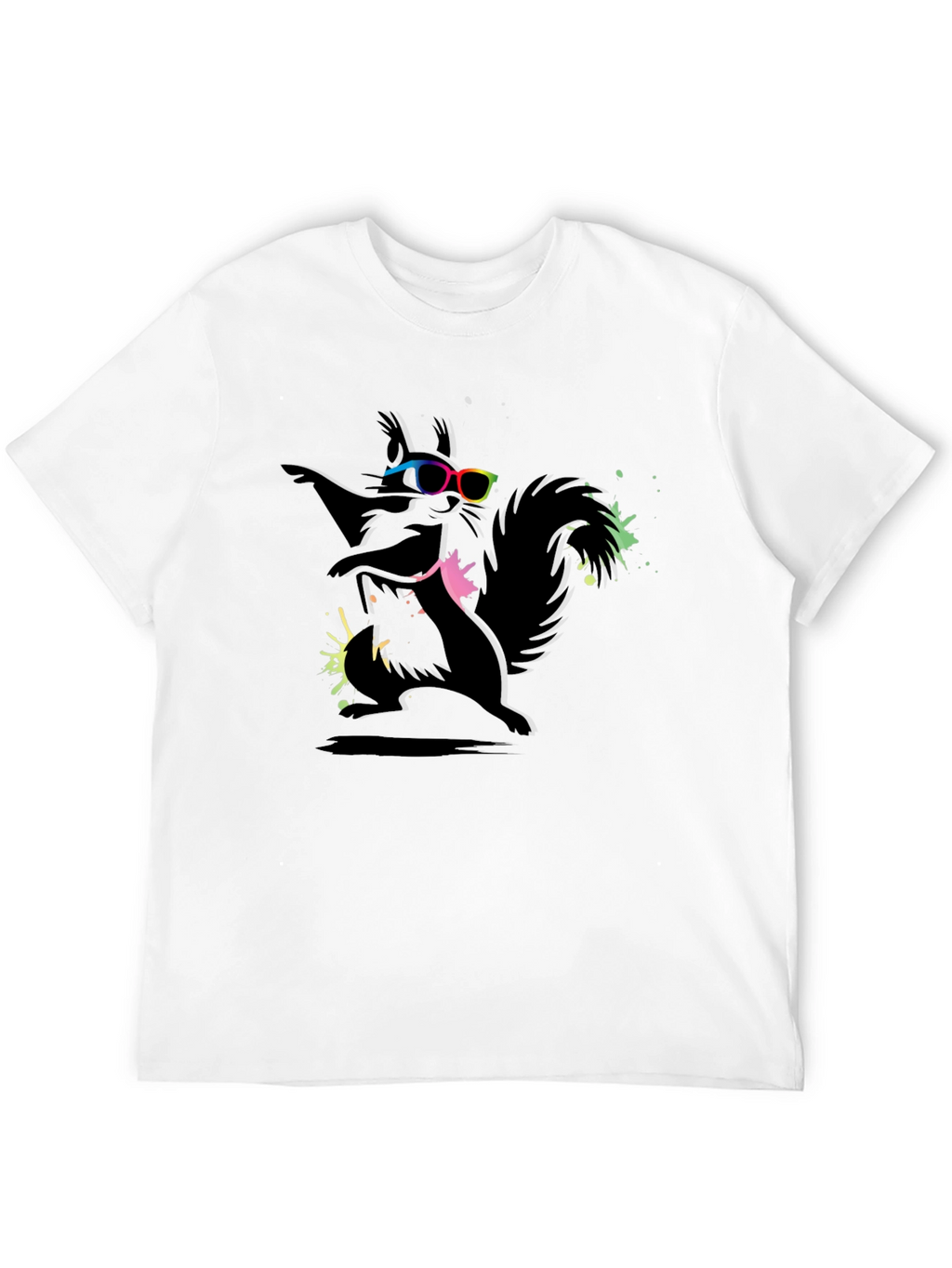 Funky Squirrel Graphic Tee - Cool Design