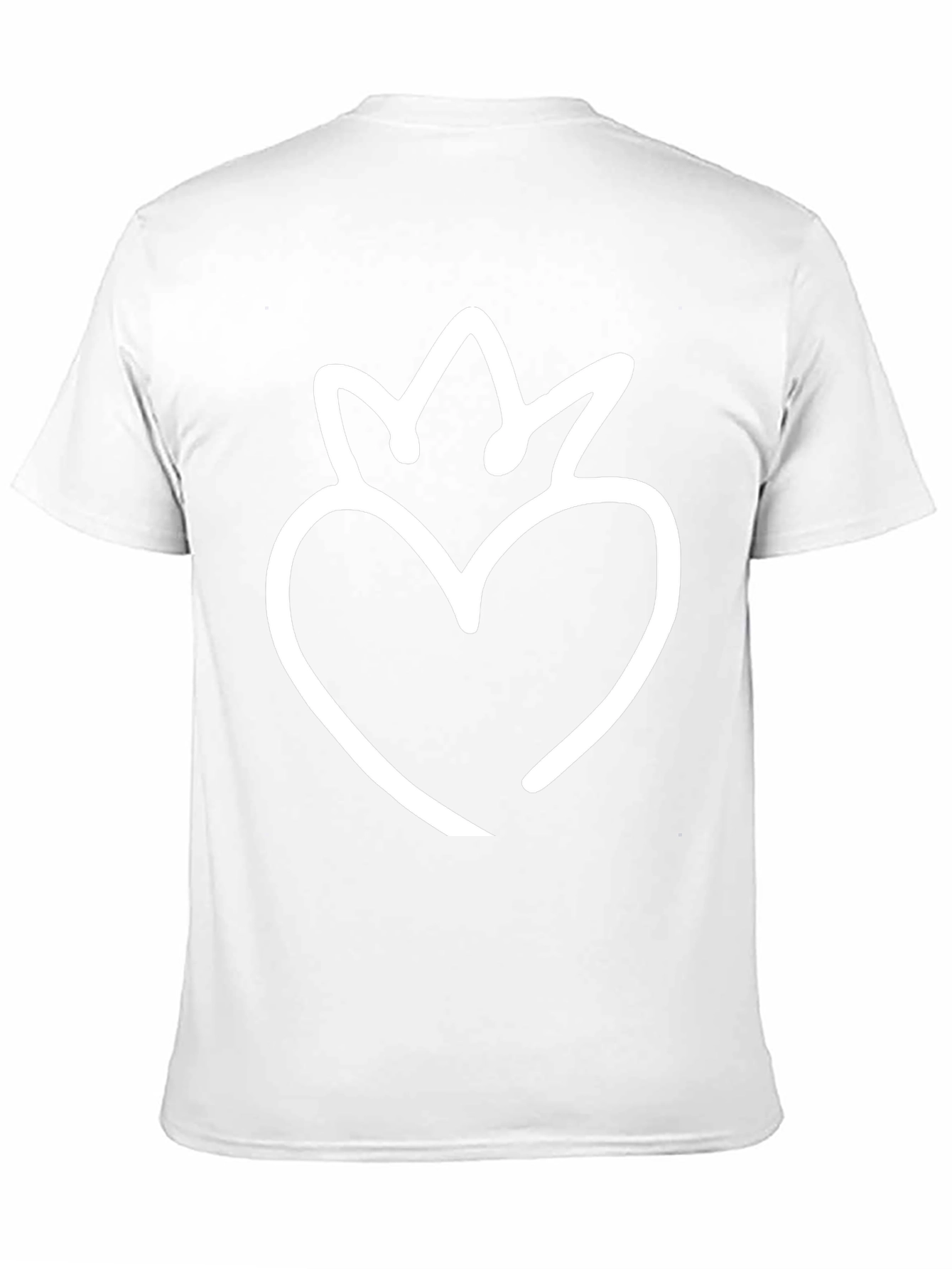 Heart Crown Graphic Tee - Black