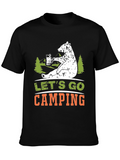 Lets Go Camping Bear Graphic Tee