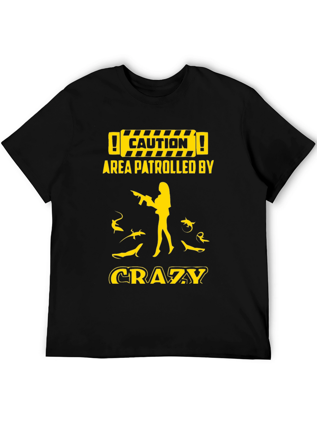Caution Crazy Shark Lover Graphic Tee