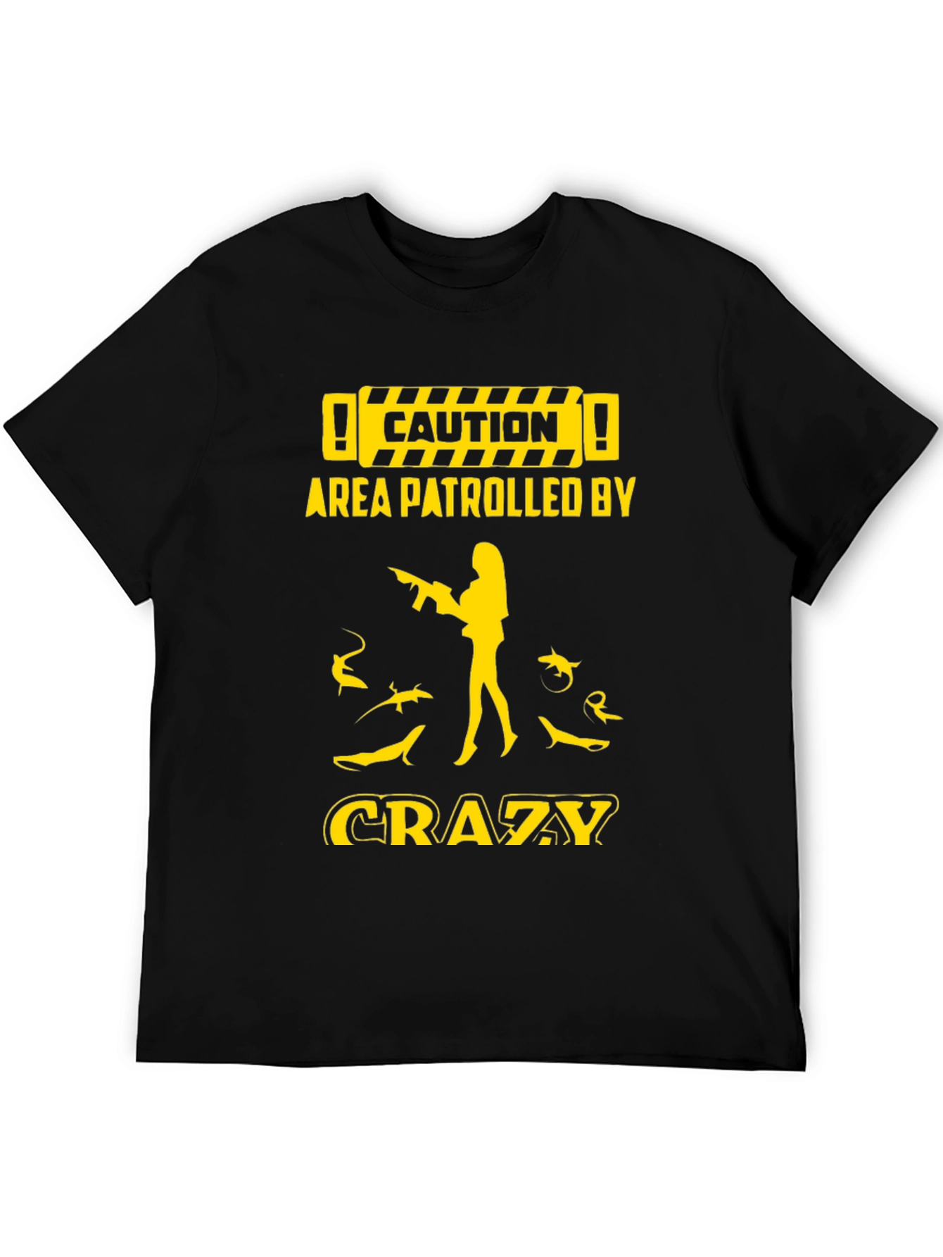 Caution Crazy Shark Lover Graphic Tee