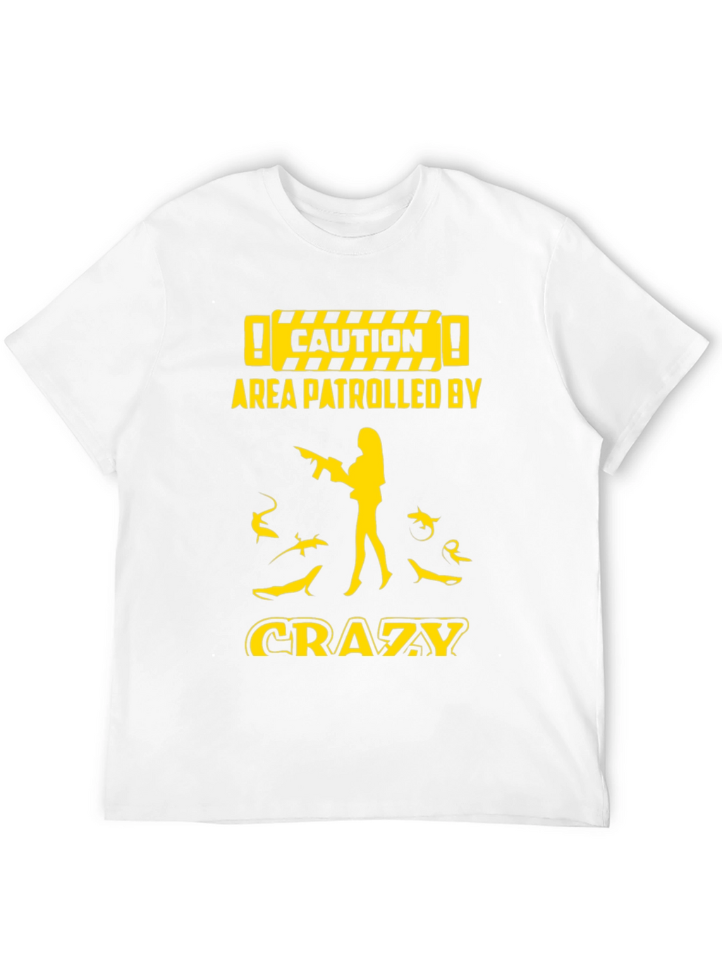 Caution Crazy Shark Lover Graphic Tee