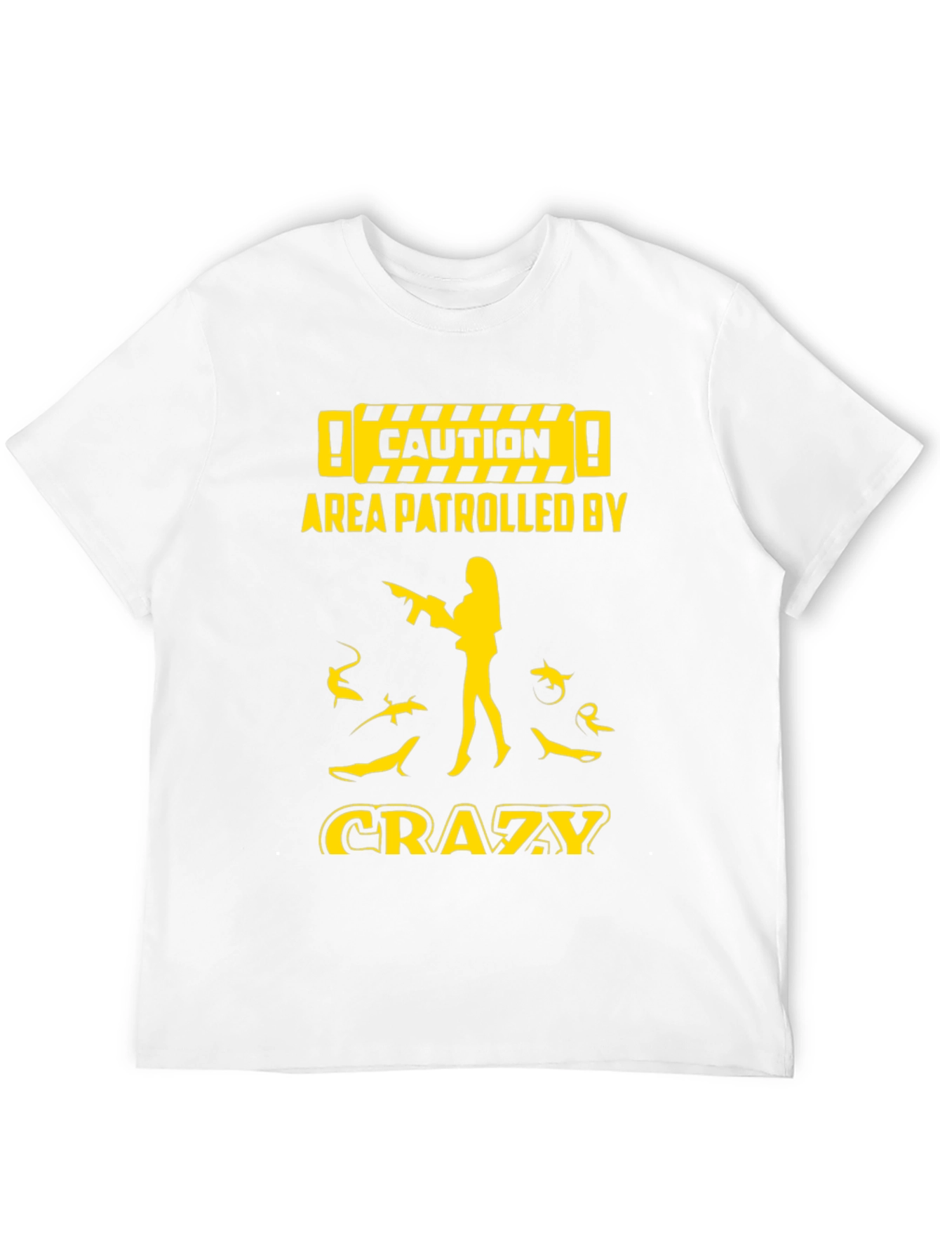 Caution Crazy Shark Lover Graphic Tee