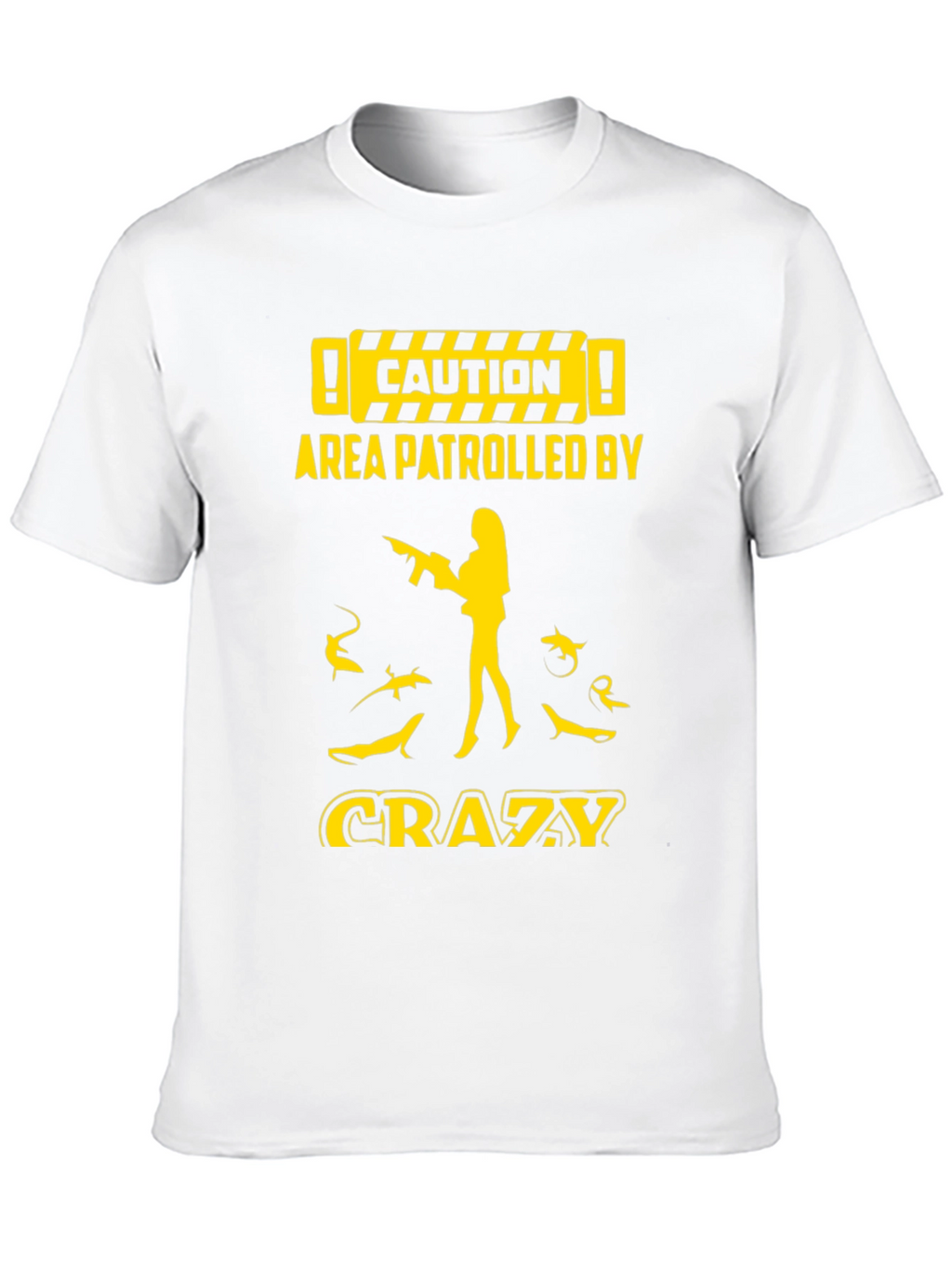 Caution Crazy Shark Lover Graphic Tee