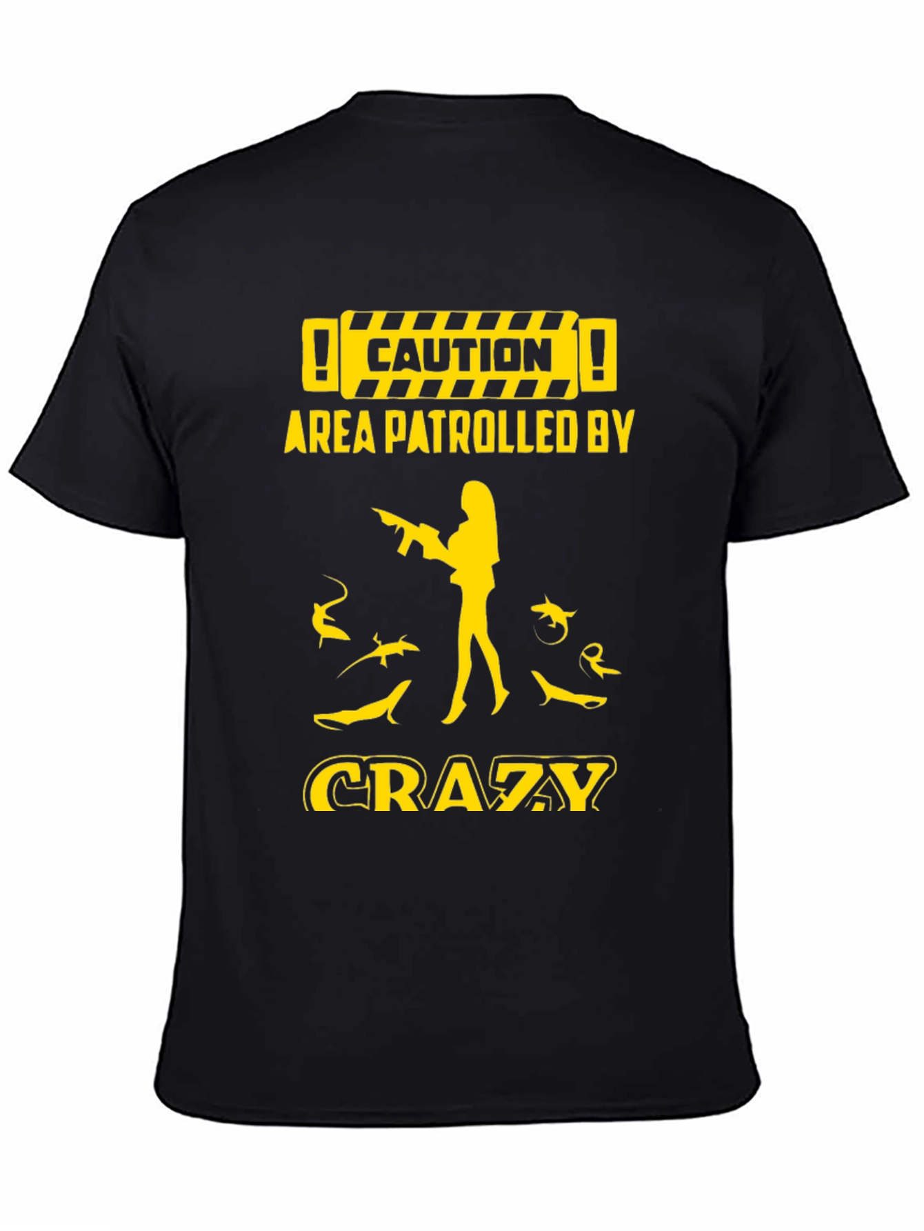 Caution Crazy Shark Lover Graphic Tee