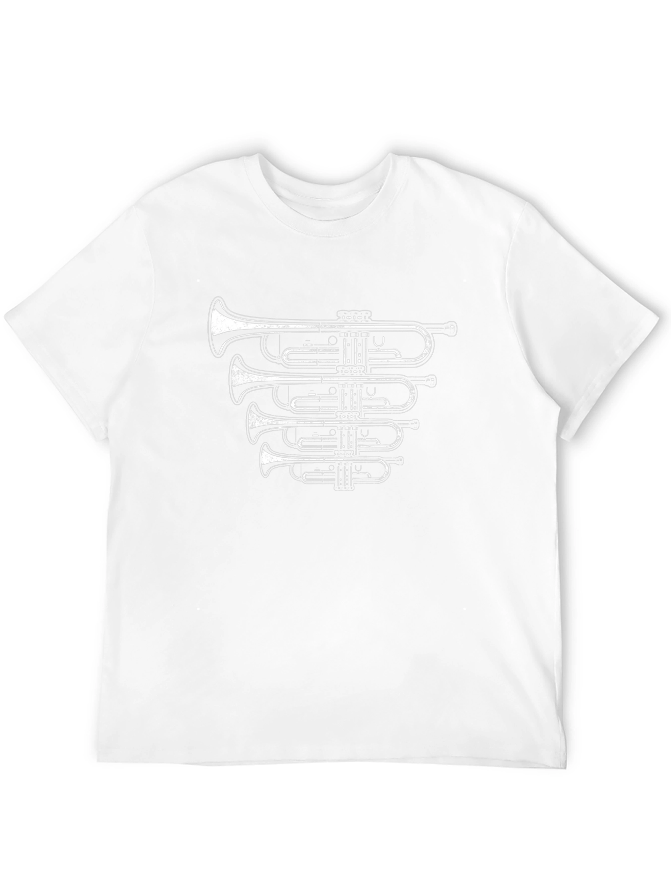 Trumpet Graphic Black Tee - Musician Style