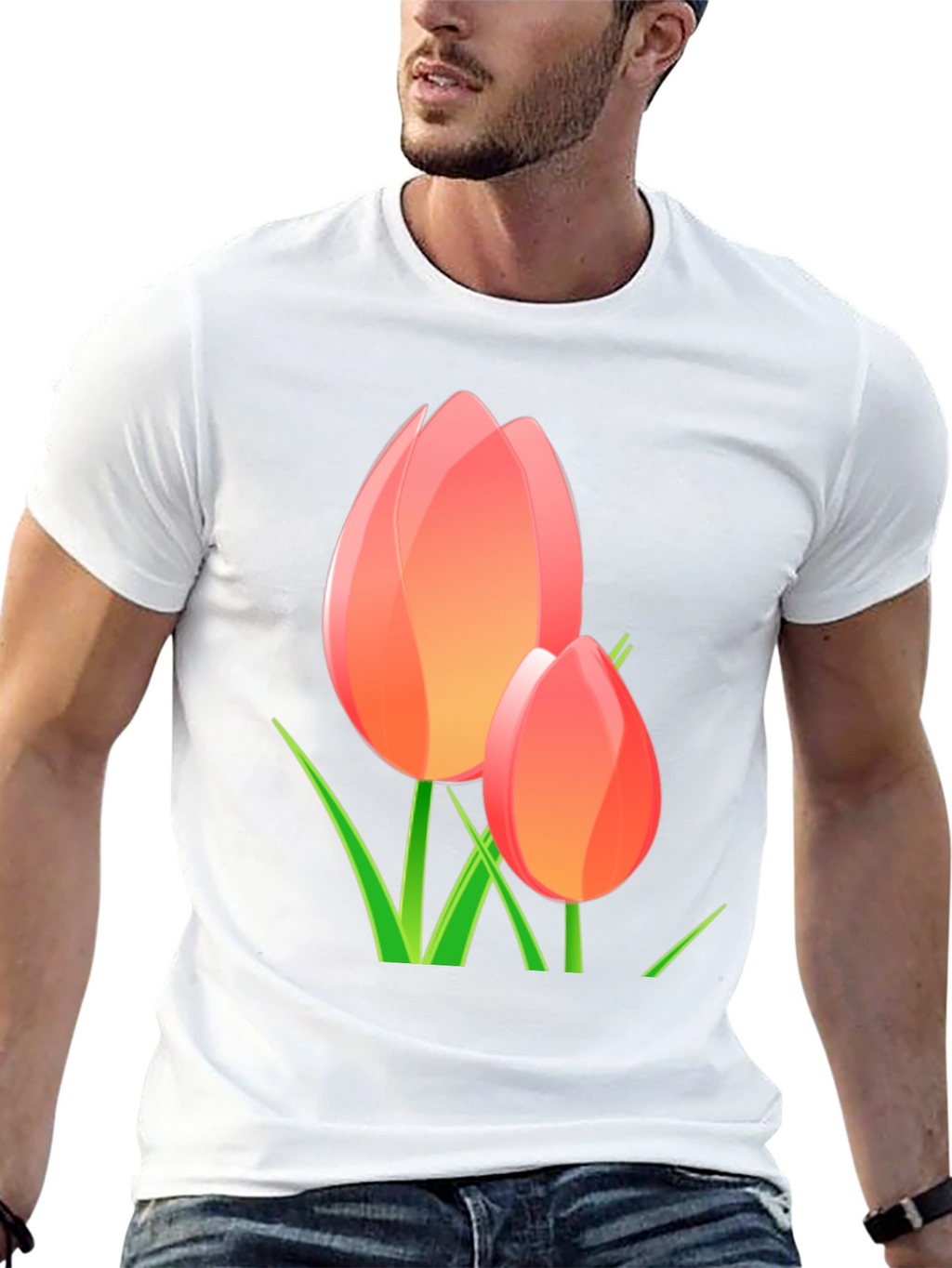 Black Tulip Graphic Tee