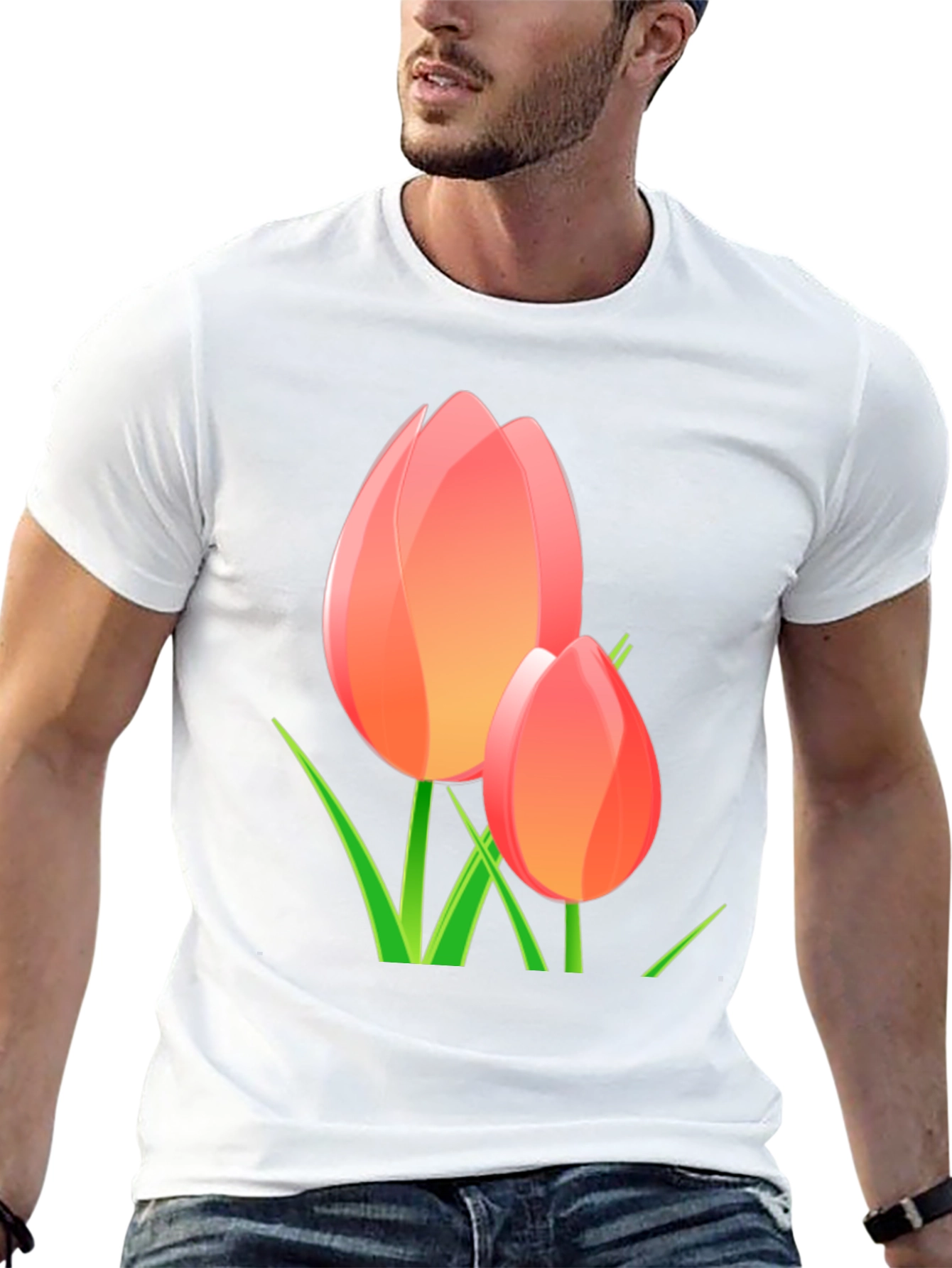 Black Tulip Graphic Tee