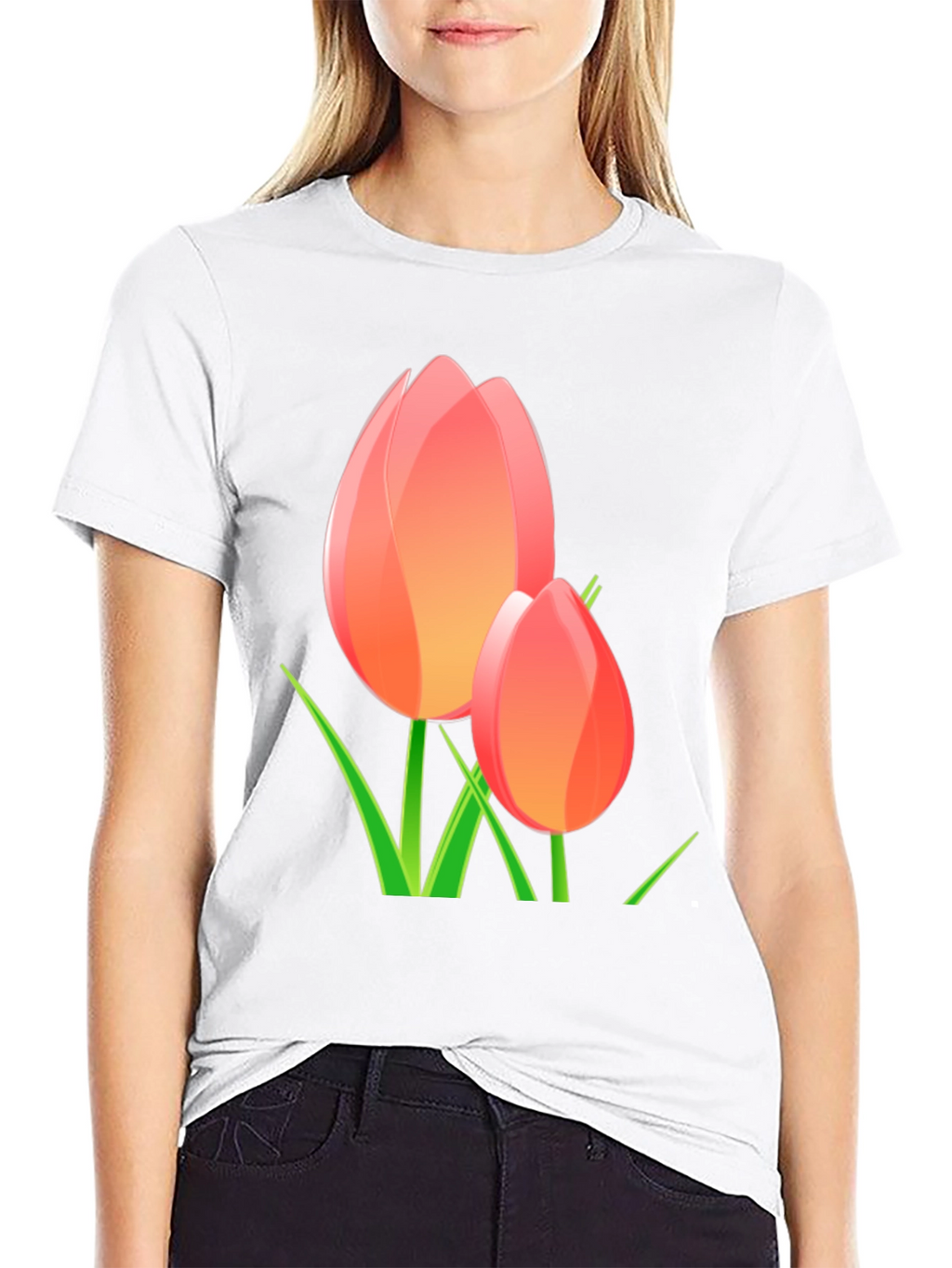 Black Tulip Graphic Tee