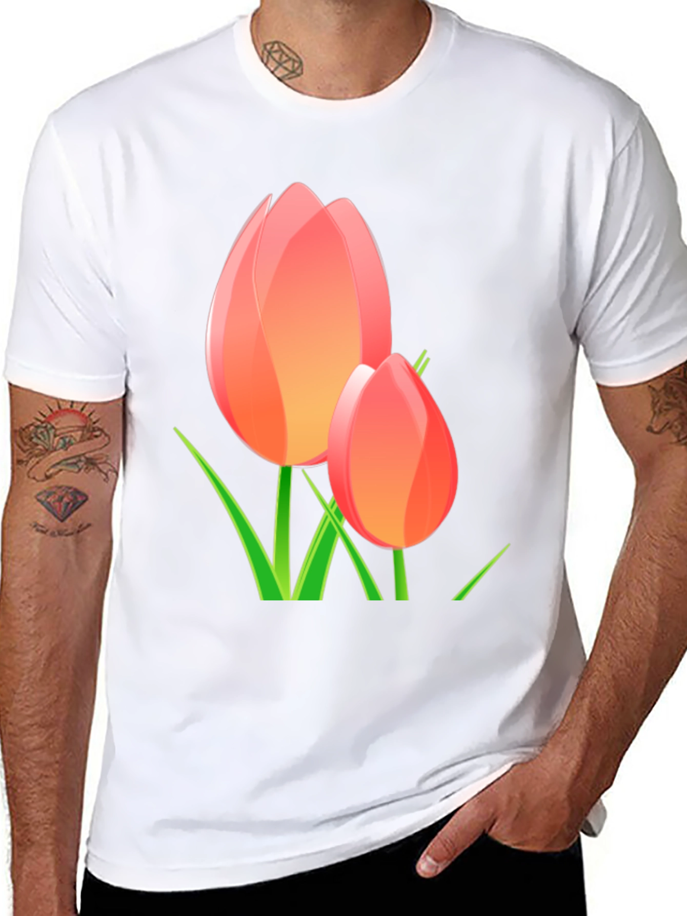 Black Tulip Graphic Tee