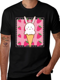 Kawaii Strawberry Bunny Ice Cream T-Shirt