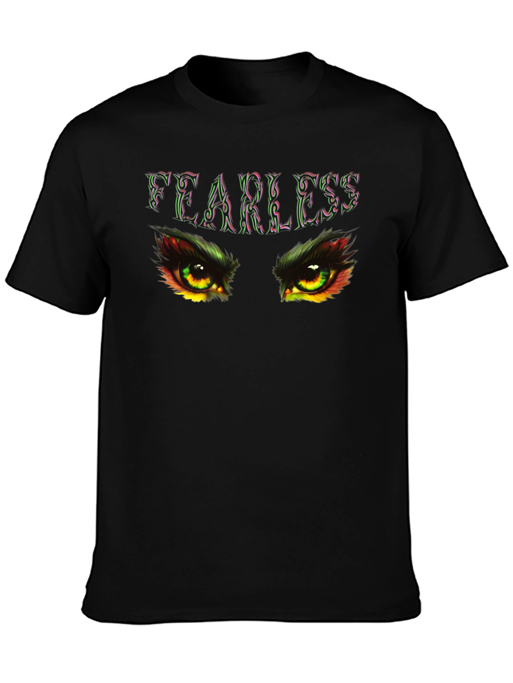 Fearless Eye Graphic Black T-Shirt