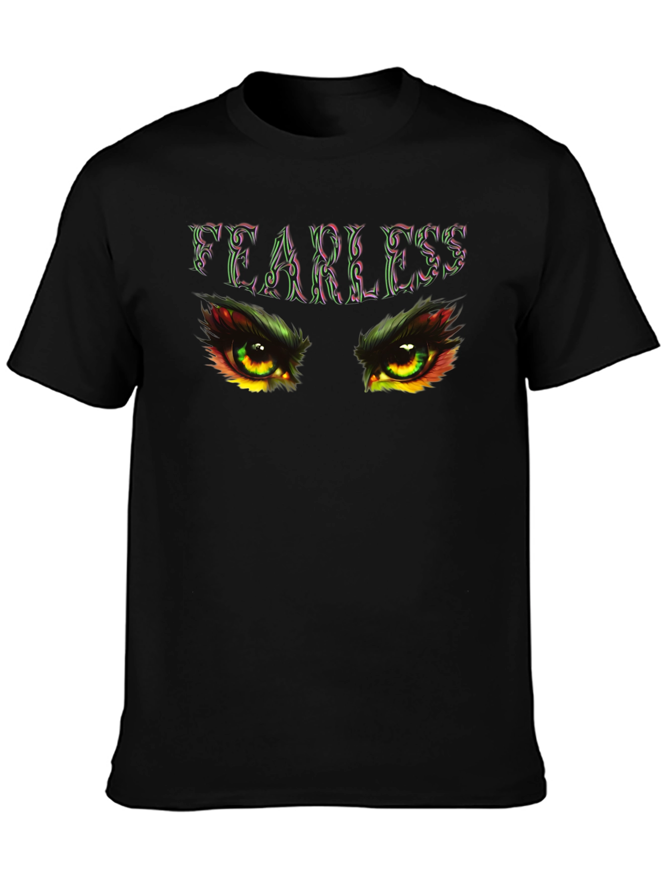 Fearless Eye Graphic Black T-Shirt