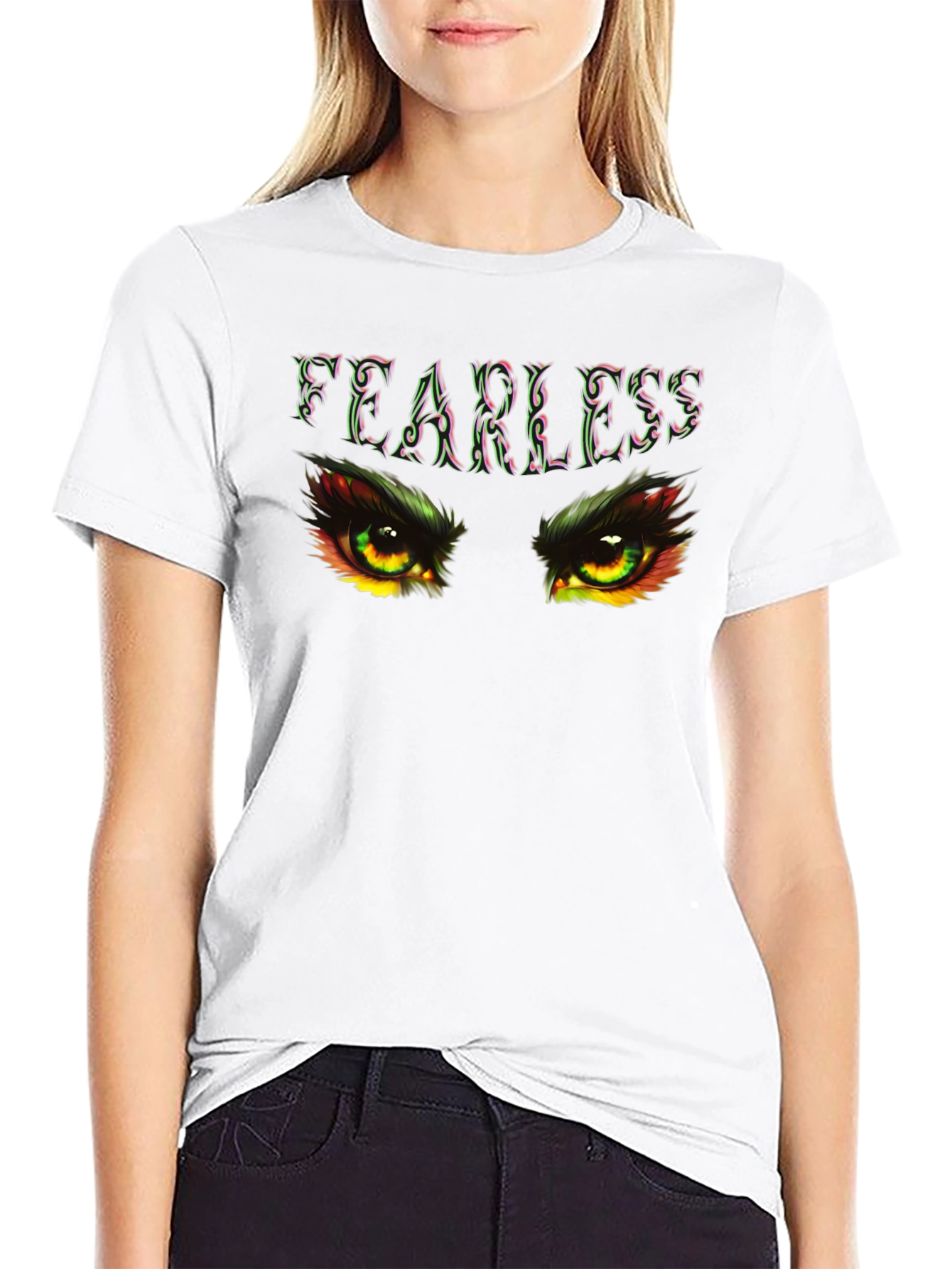 Fearless Eye Graphic Black T-Shirt
