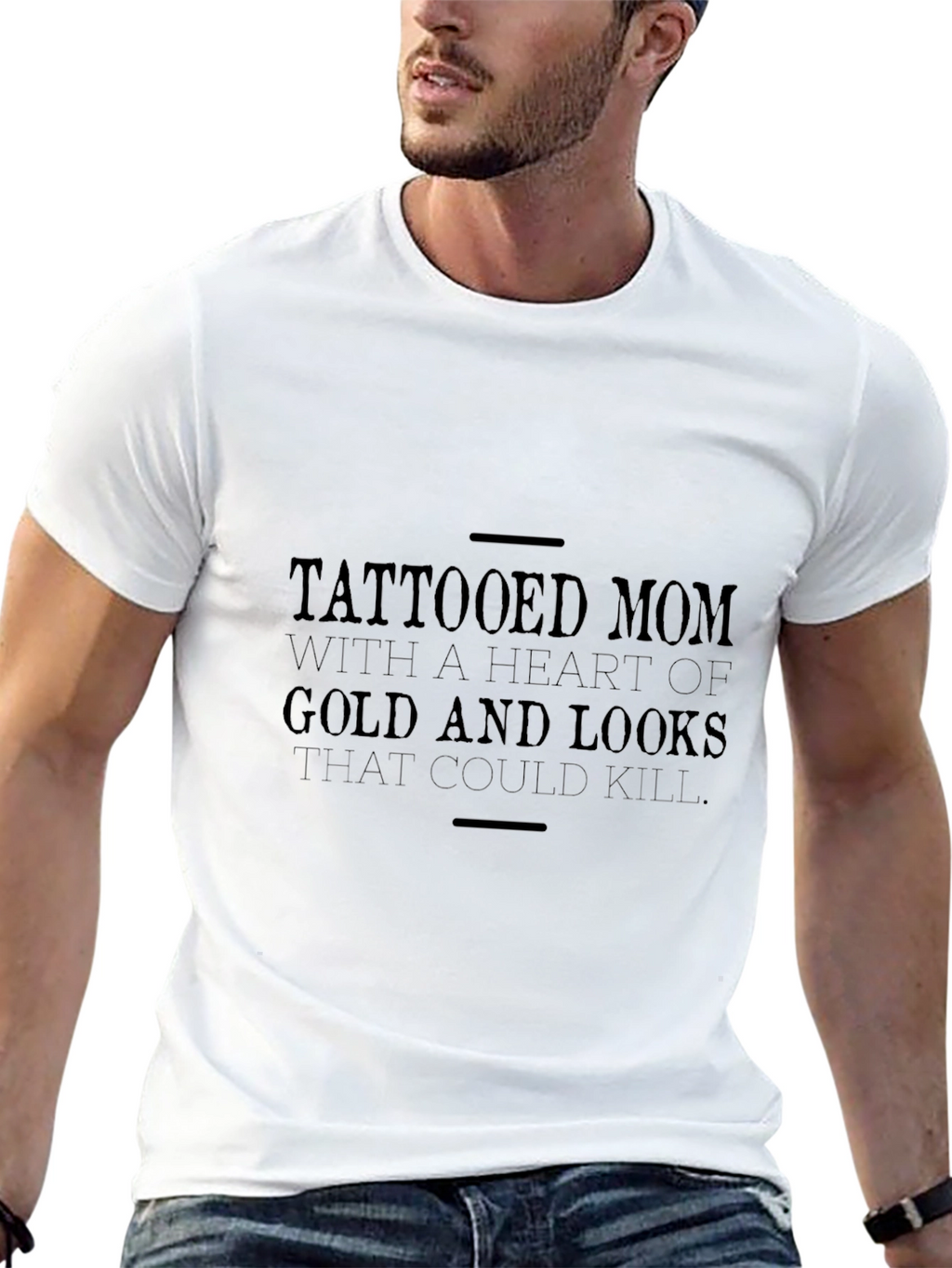 Tattooed Mom Graphic Tee - Heart of Gold