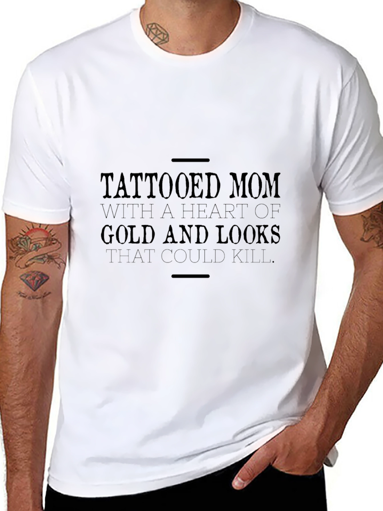 Tattooed Mom Graphic Tee - Heart of Gold