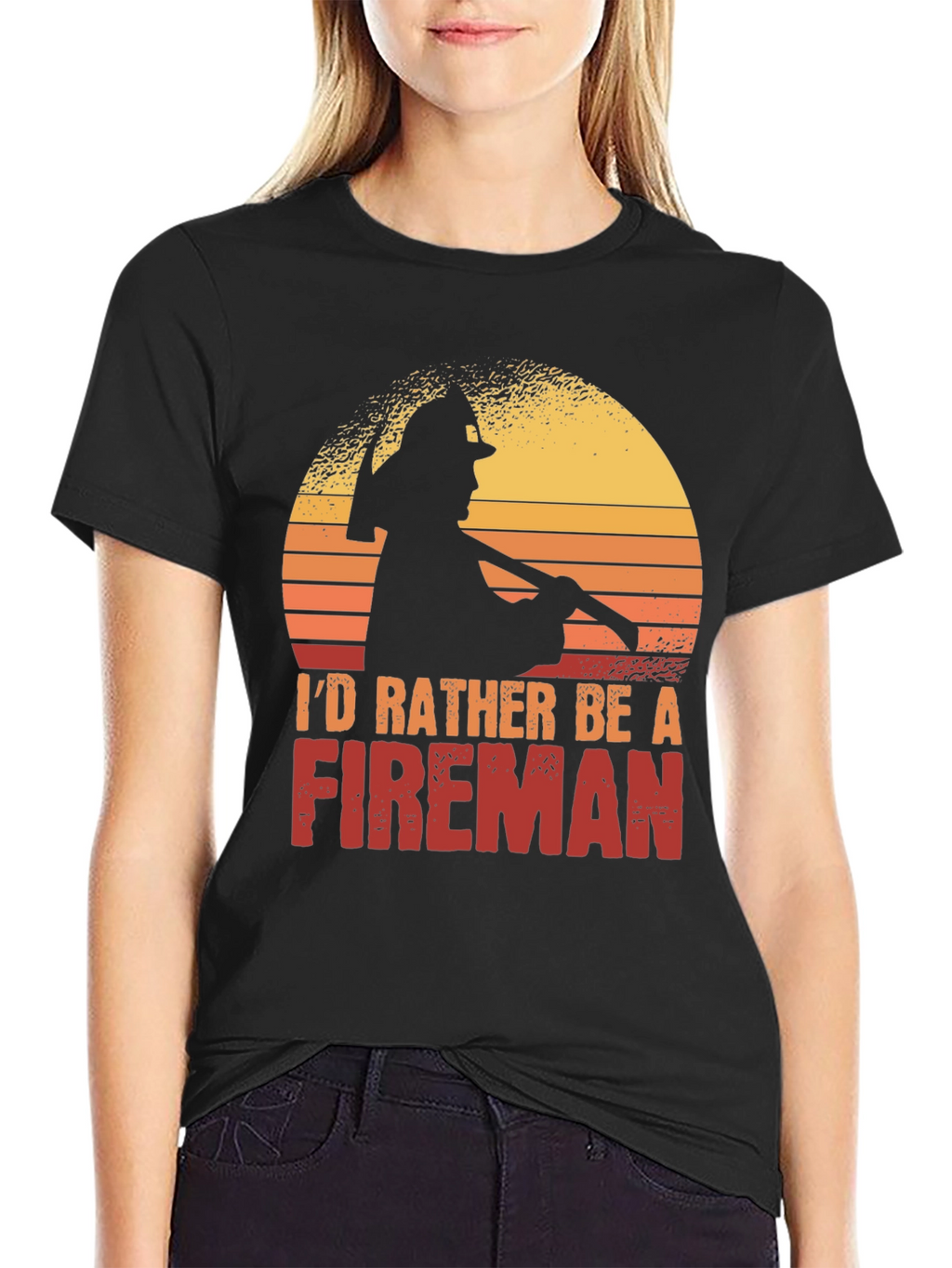 Id Rather Be a Fireman T-Shirt